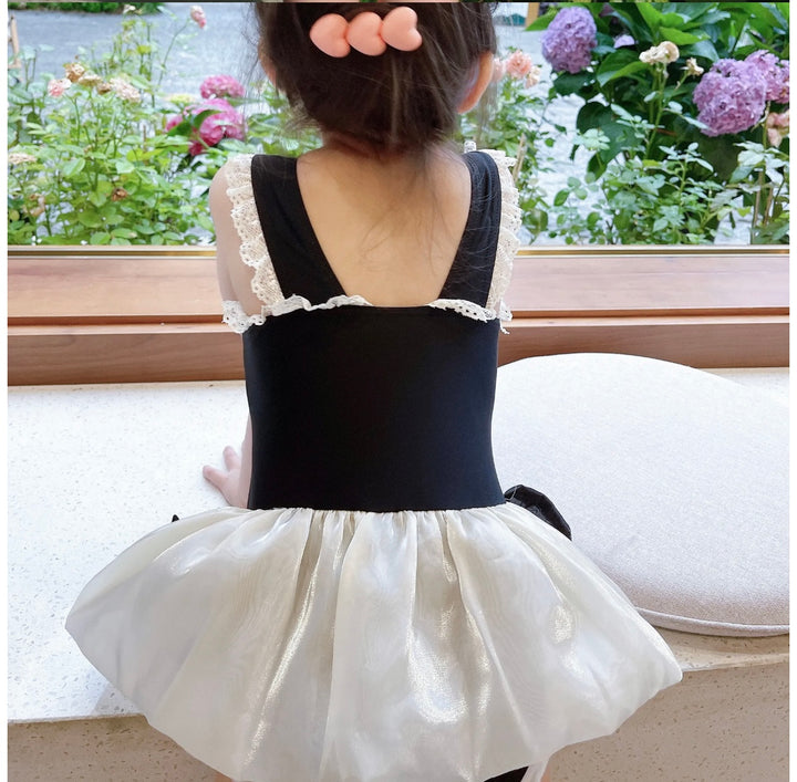 Bow Swimsuit with Cap