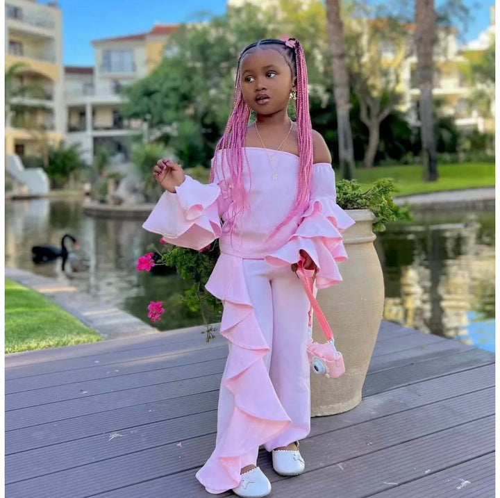 Off Shoulder Frill Cord