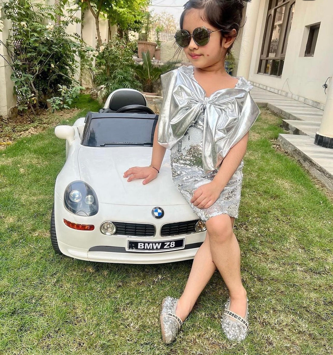 Reversible Sequin Bow Dress