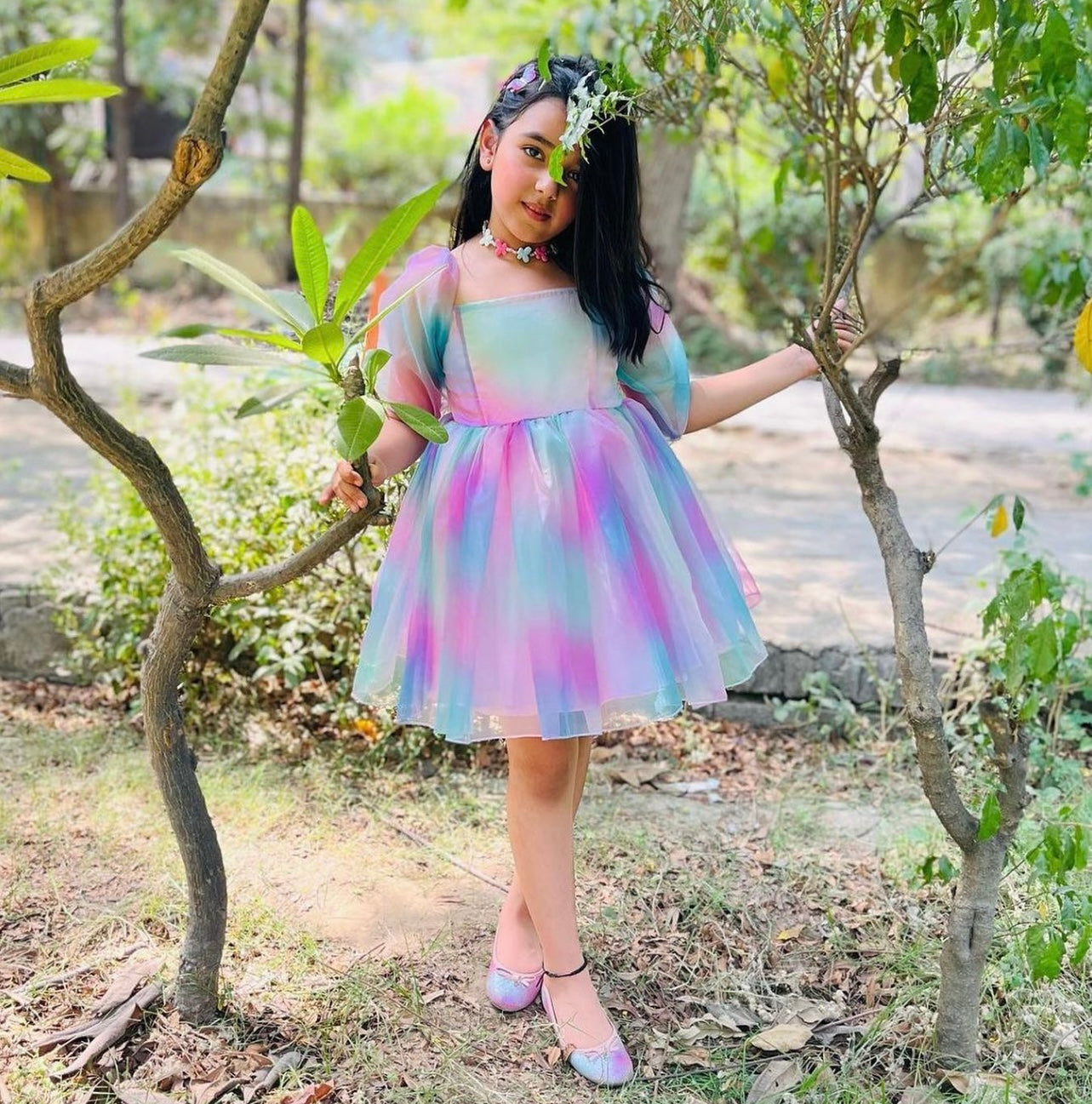 Multi Color Organza Dress
