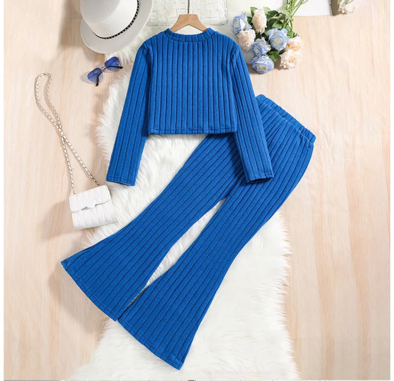 Rib Knit Cord Set