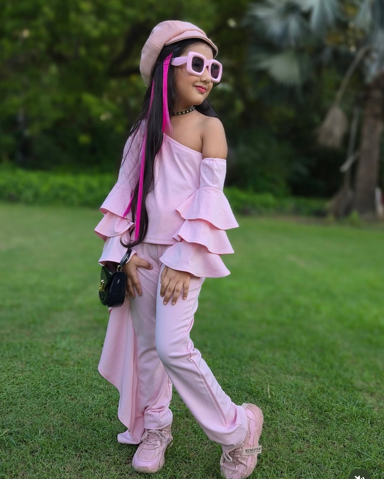 Off Shoulder Frill Cord