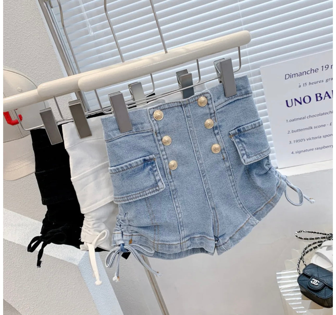 High Waist Denim Shorts