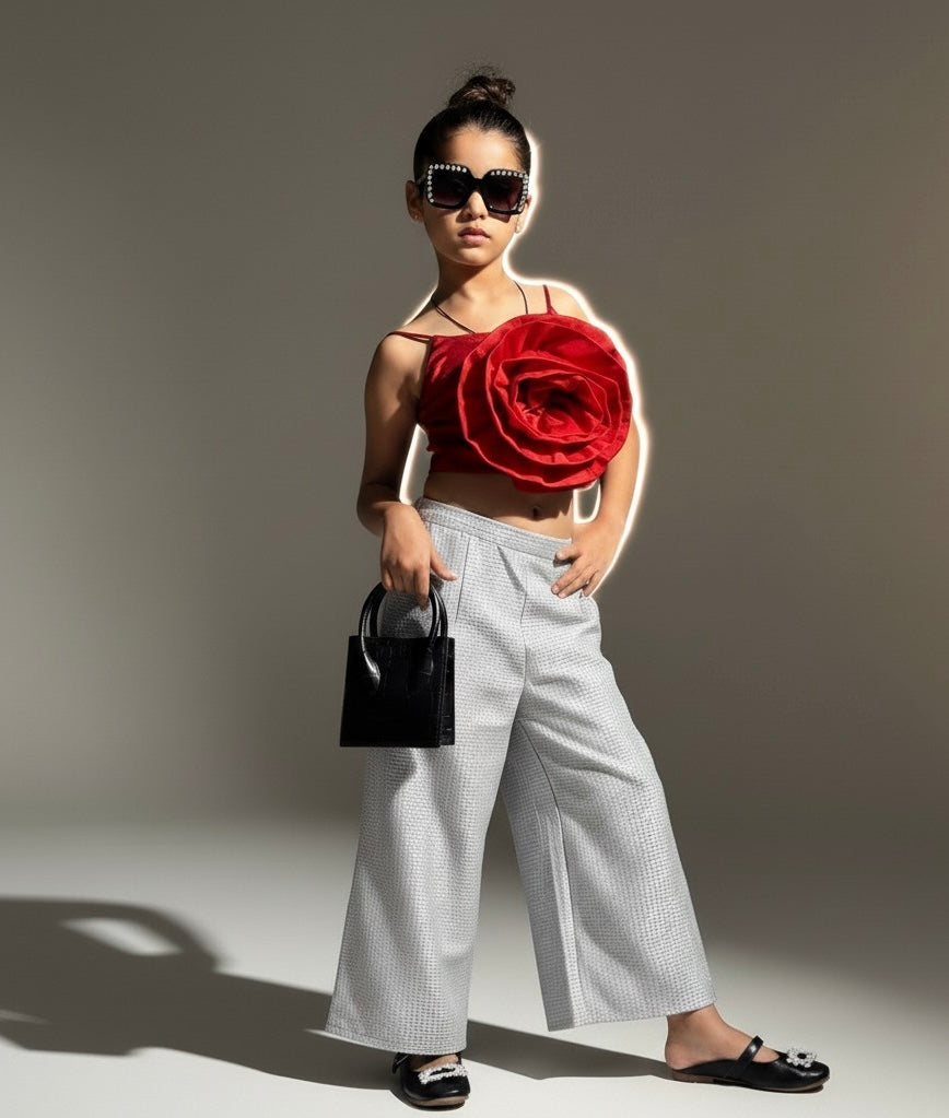 Silver Glitter Pants