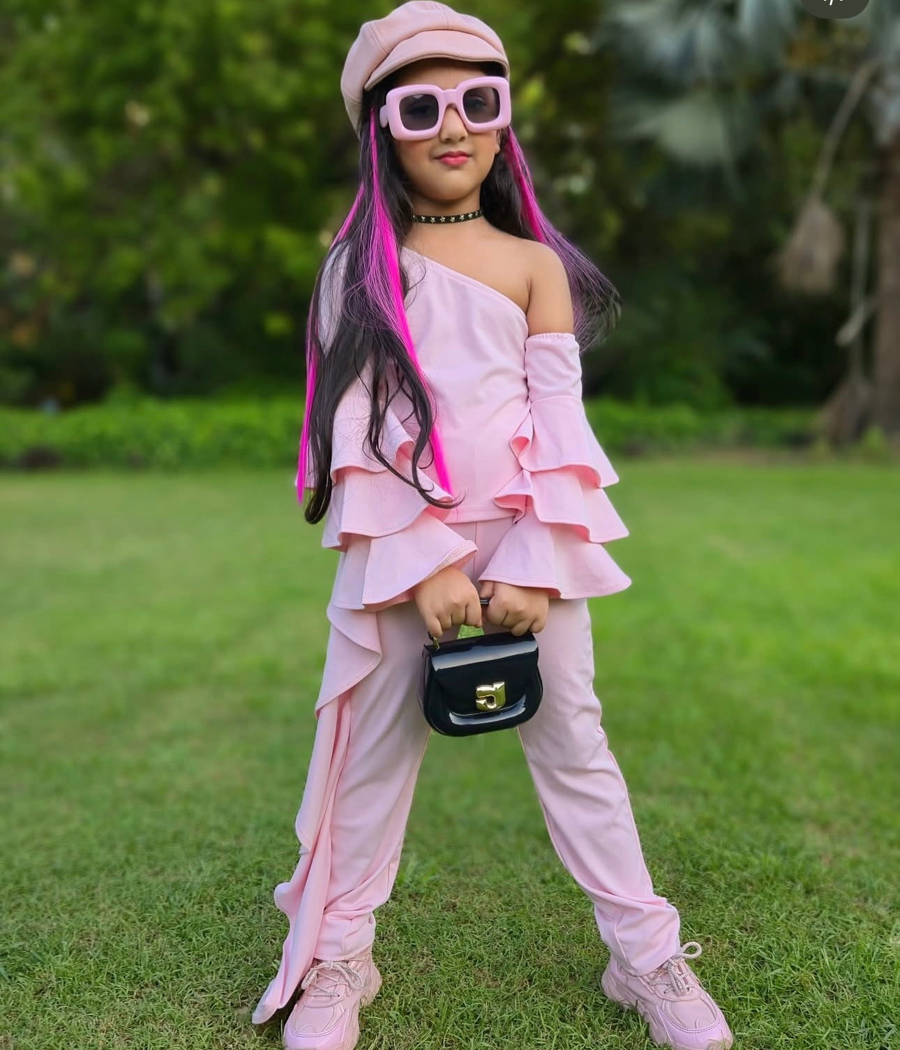 Off Shoulder Frill Cord