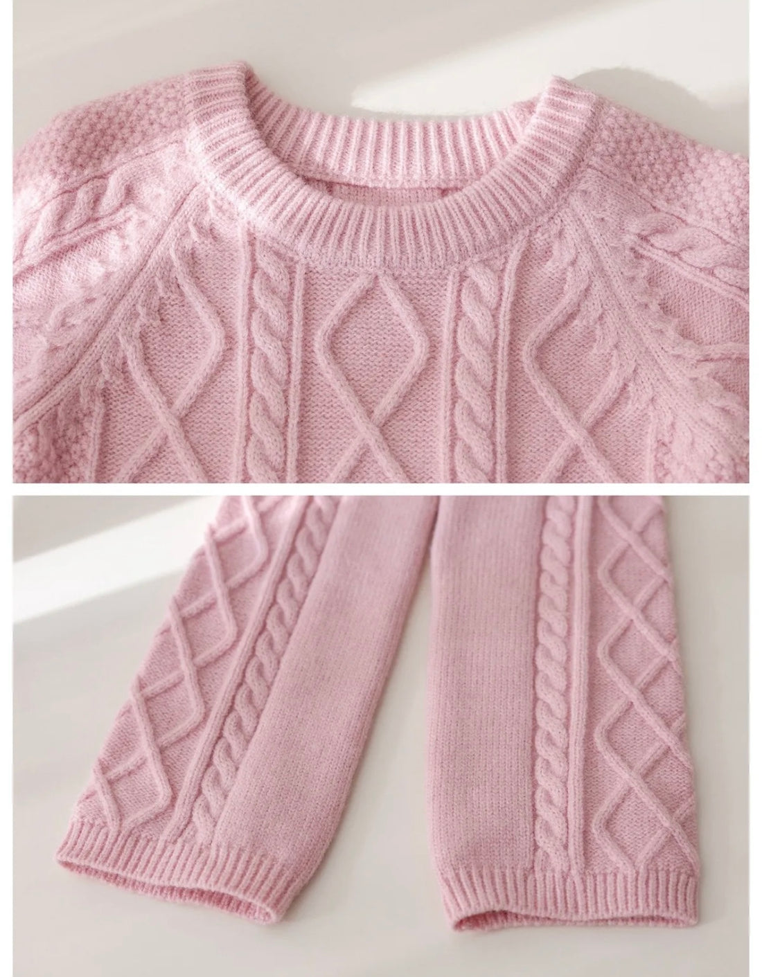 Dust Pink Woollen Set