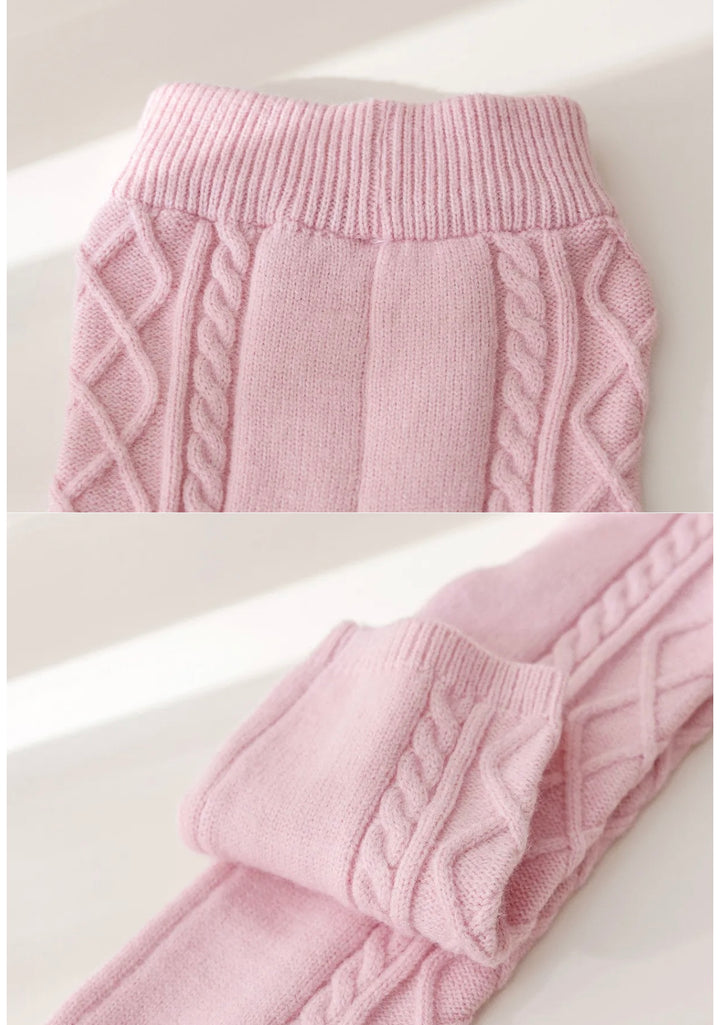 Dust Pink Woollen Set