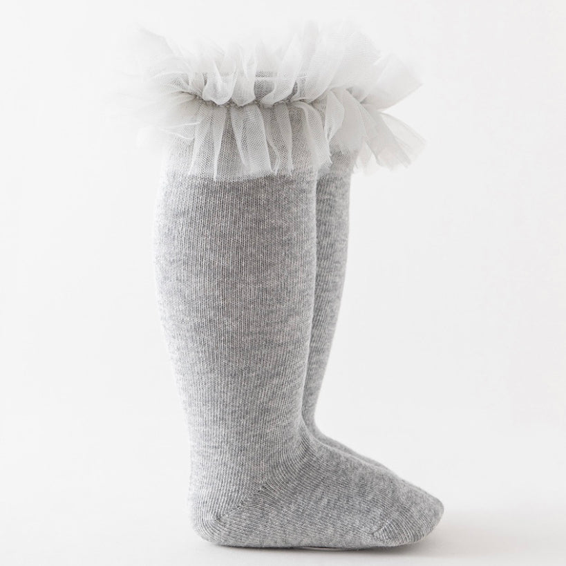 Tulle knee socks