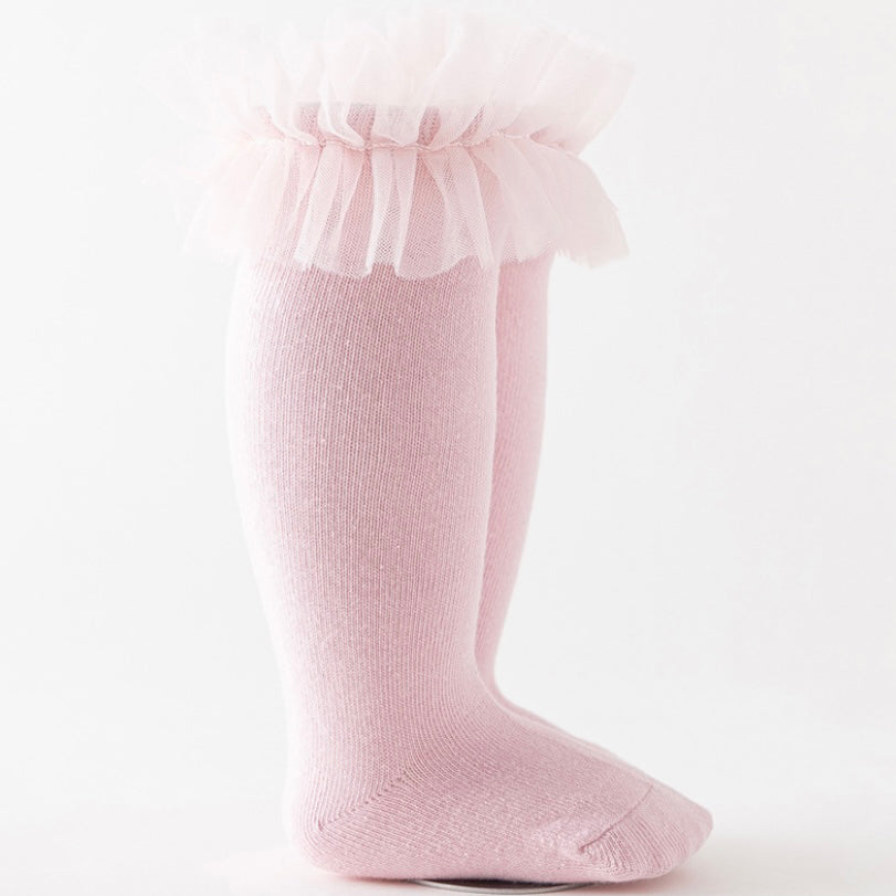 Tulle knee socks