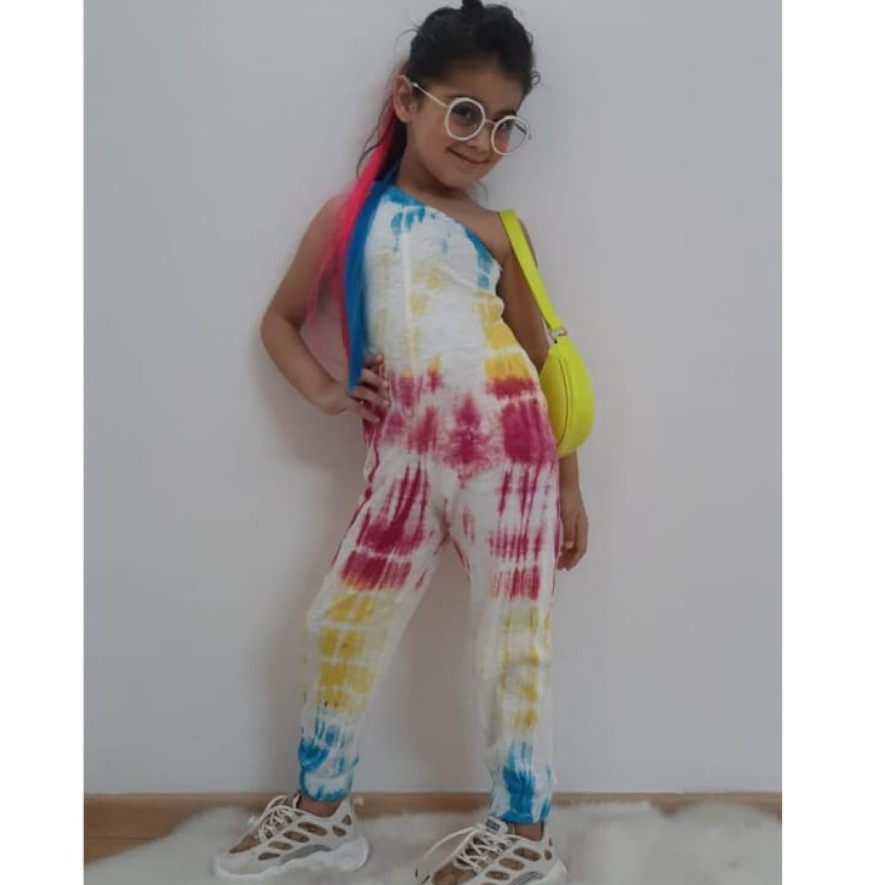 Tie Dye  One shoulder Jumpsuit