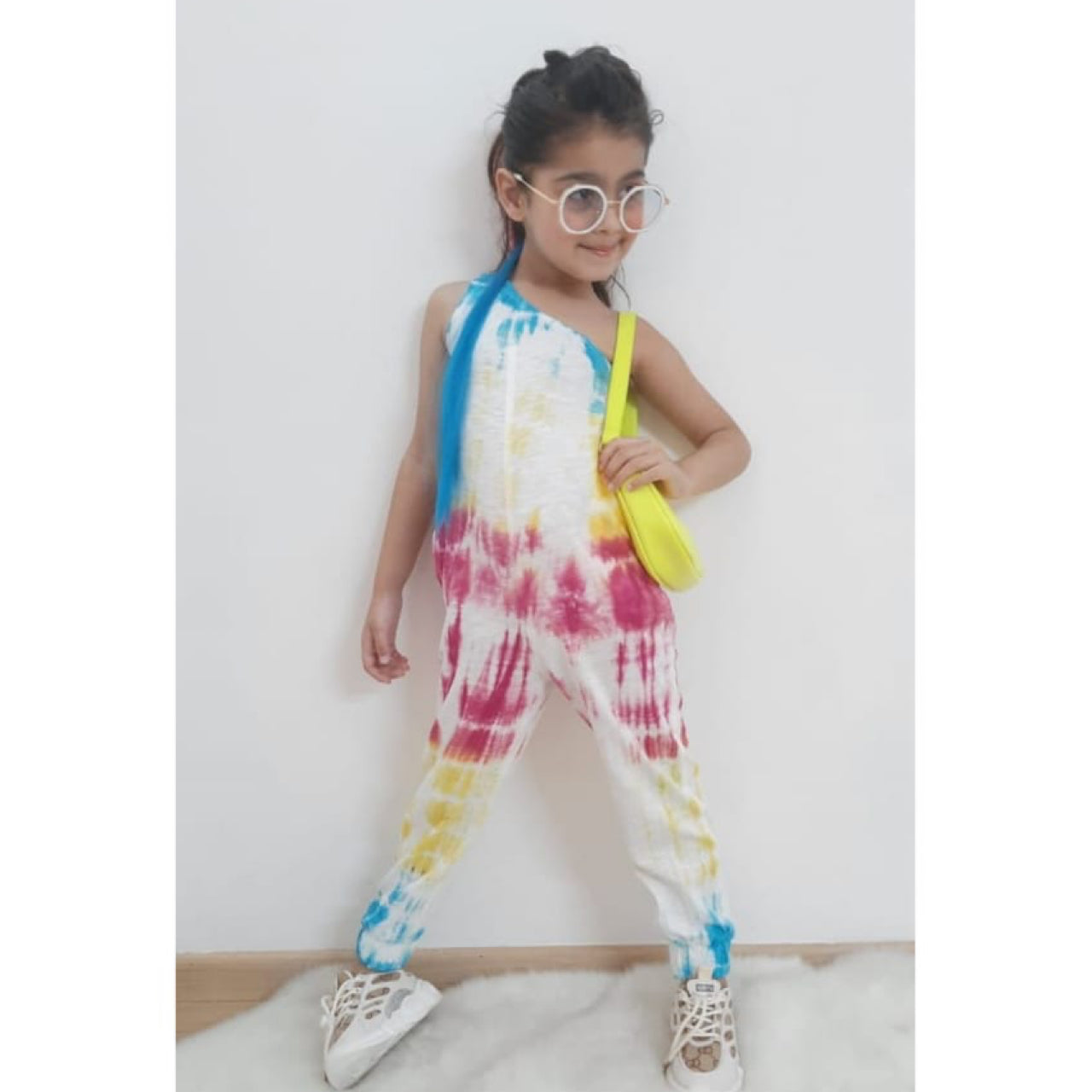 Tie Dye  One shoulder Jumpsuit