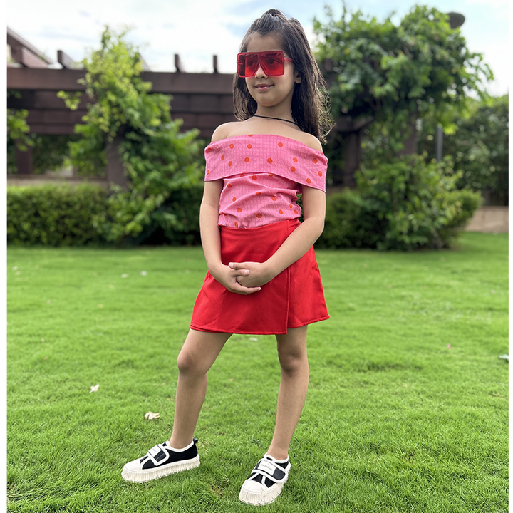 Red Skort (skirt with shorts)