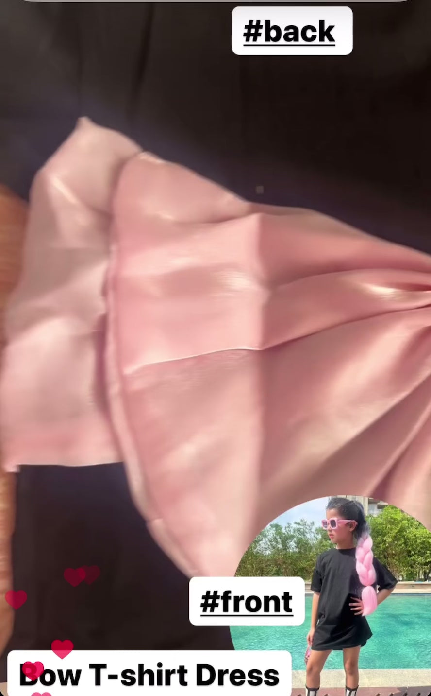 Oversized T-shirt Bow Dress