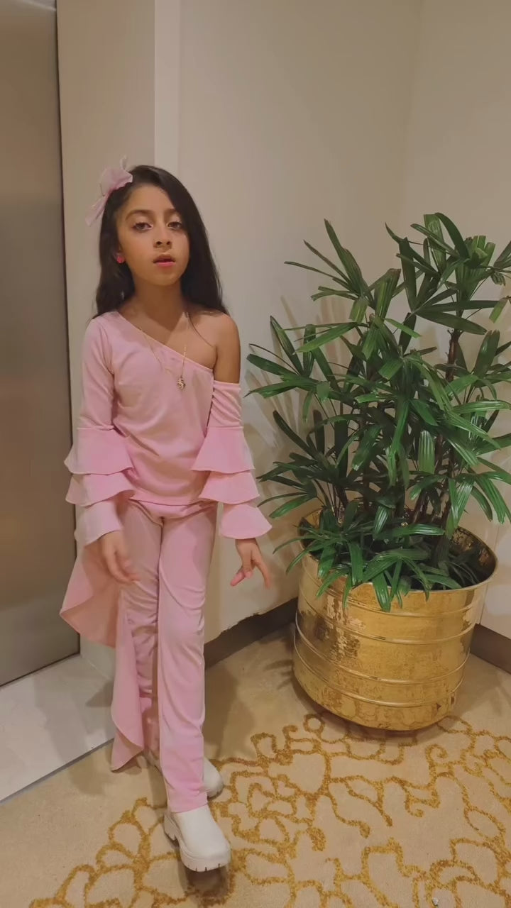 Off Shoulder Frill Cord